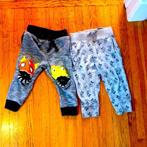 Cat & Jack Other - Toddler pant bundle - Mickey Mouse and monster.